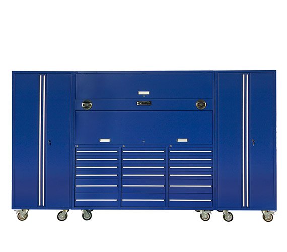 Professional Workshop Storage Solution Durable Black Tool Chest Cabinet Set with Tools