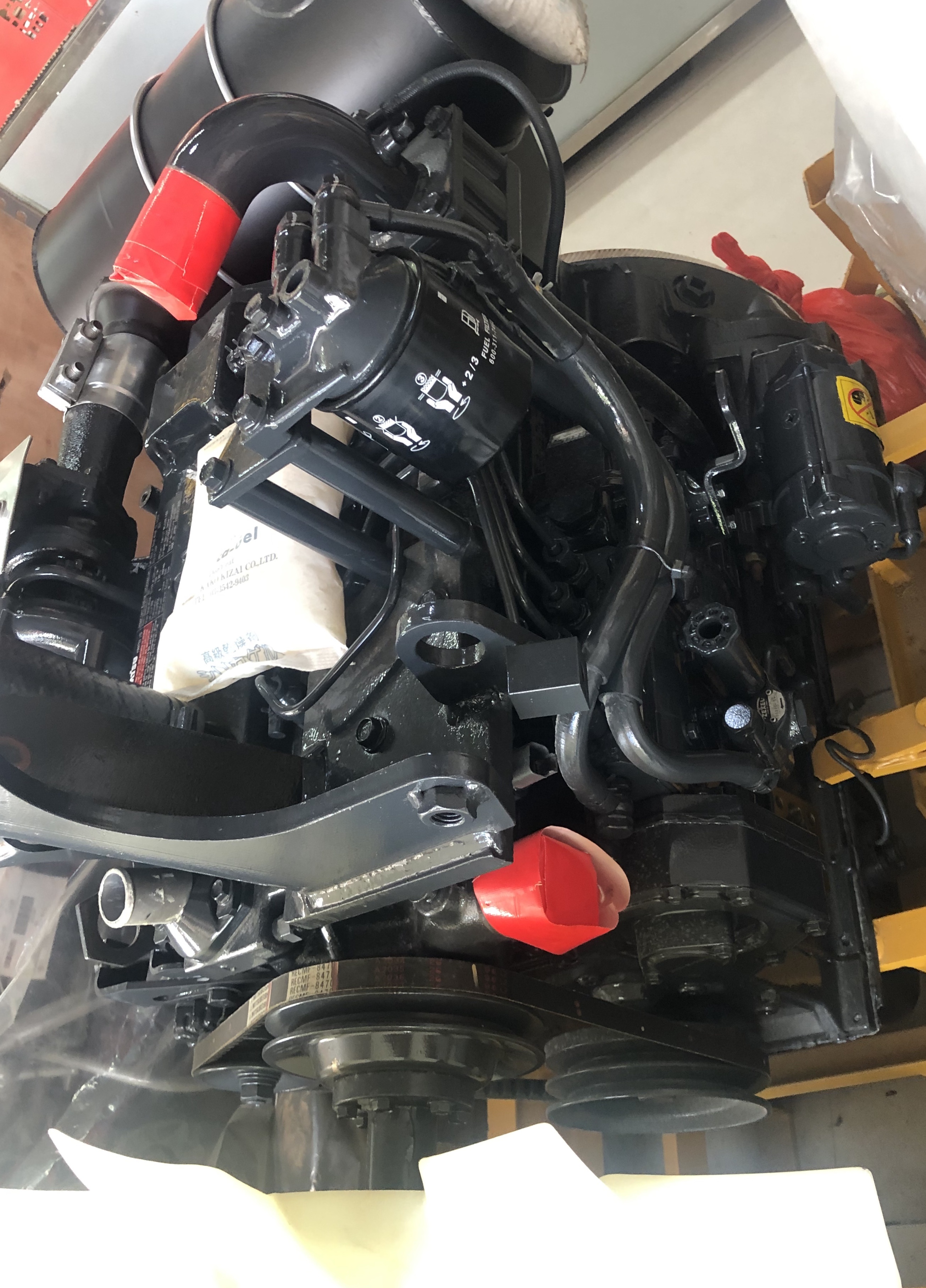 SAA4D95LE-3 PC130-7 Complete Komatsu 6 Cylinder Diesel Engine Kick Start