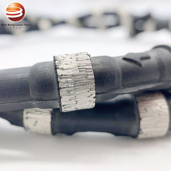 Durable Diamond Wire Saw Rope 8.5mm 33Beads/M For Concrete Sawing