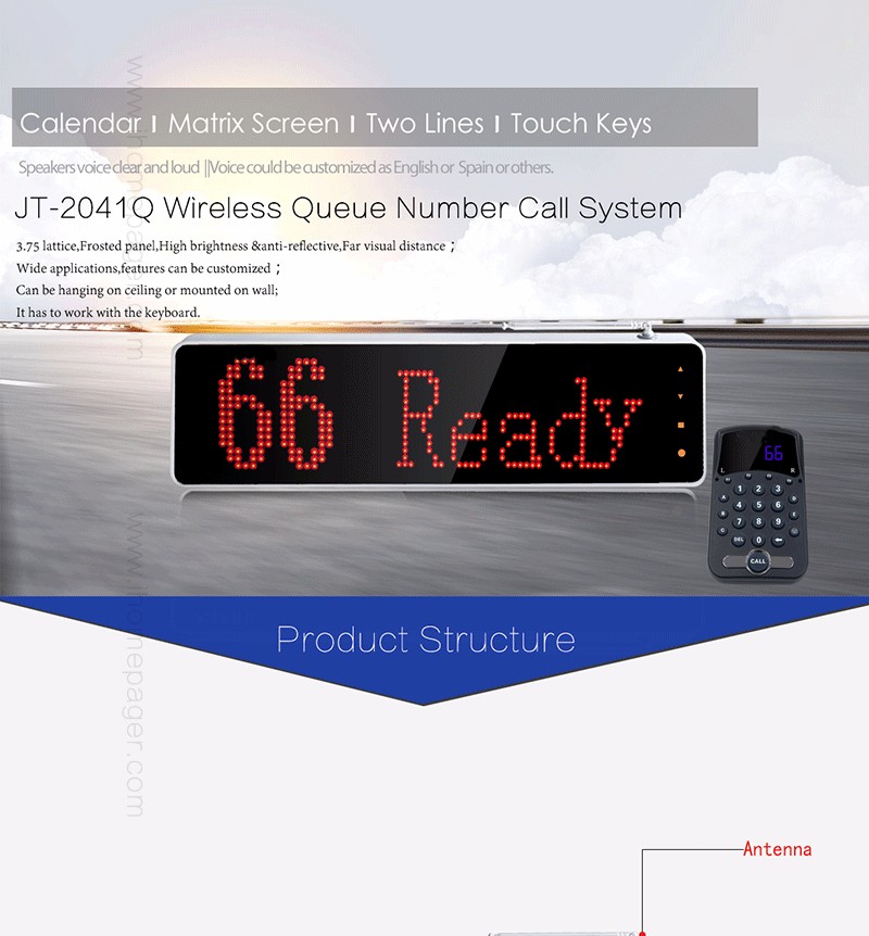 Hot selling queue system good quality LED queue system/wireless queue