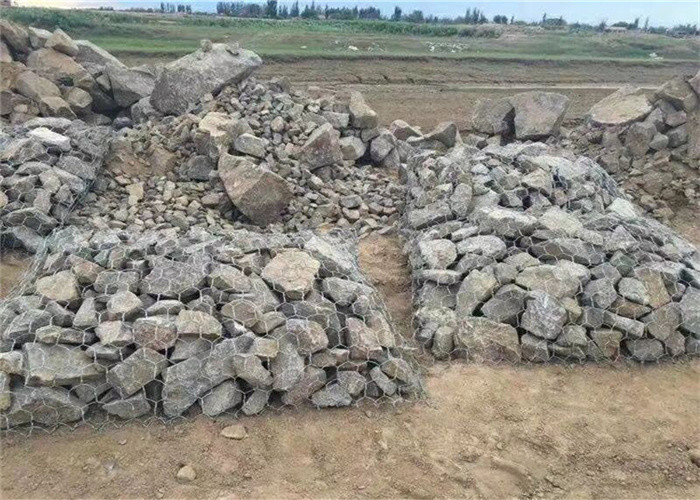 Hexagonal Cage Gabion Wire Mesh 2m Width Stainless Steel Gabion Baskets