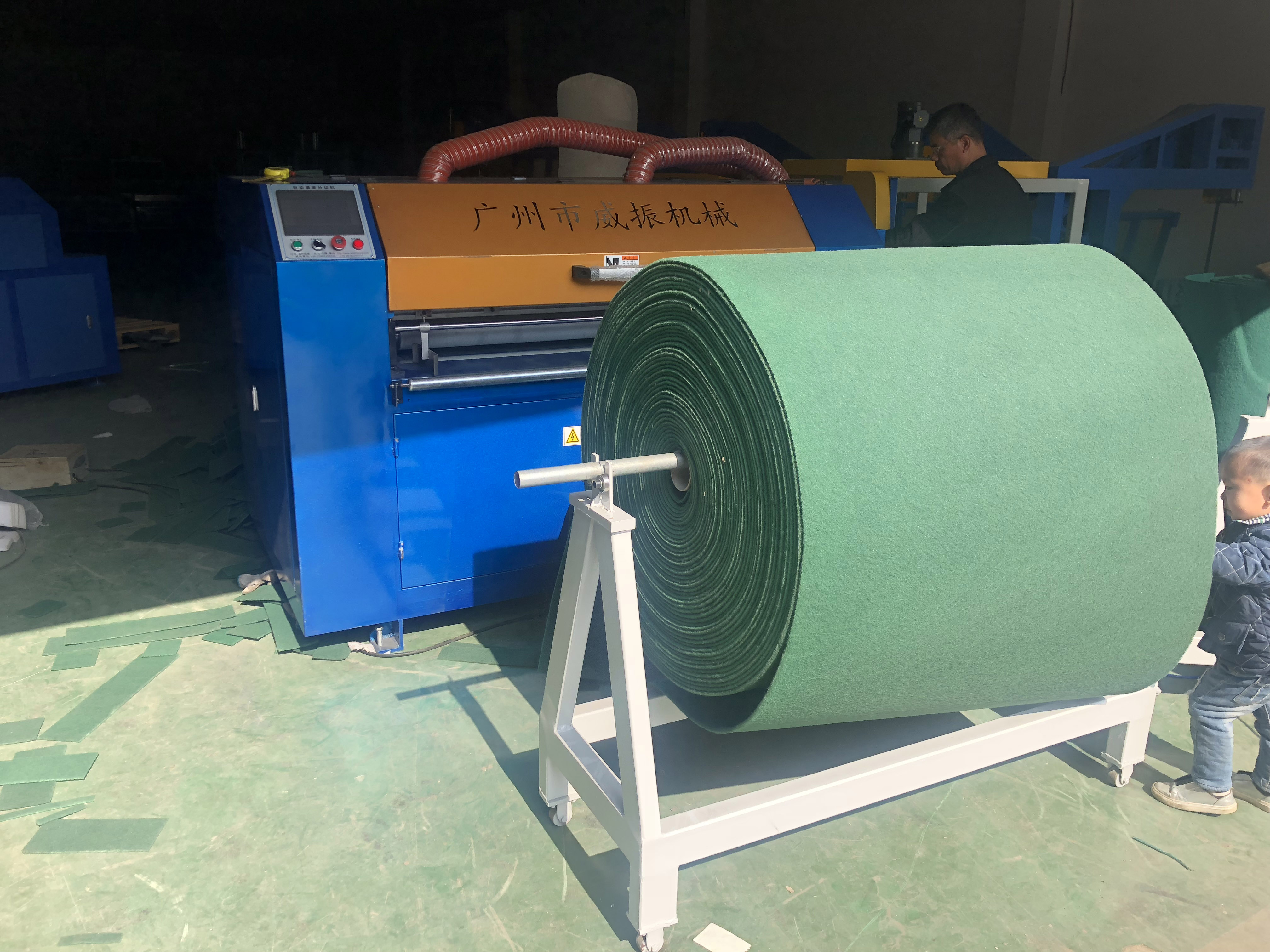 Fully Automatic EVA Roll and Kitchen Sponge Cutting Machine with PLC Control Syste