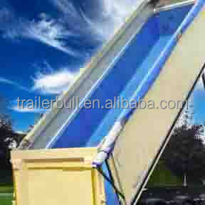 7.2 / 8.2 / 9.6 / 10.5 m Carbon Steel Chassis Tipper Semi Trailer for Building Materials Transport