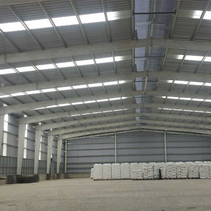 Q345B Q235B Steel Structure Workshop With Corrugated Steel Roof Cladding
