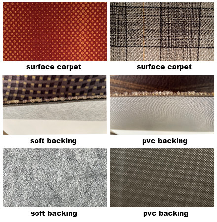 Customized Pattern Commercial Gray Printed Carpet Tiles For Business