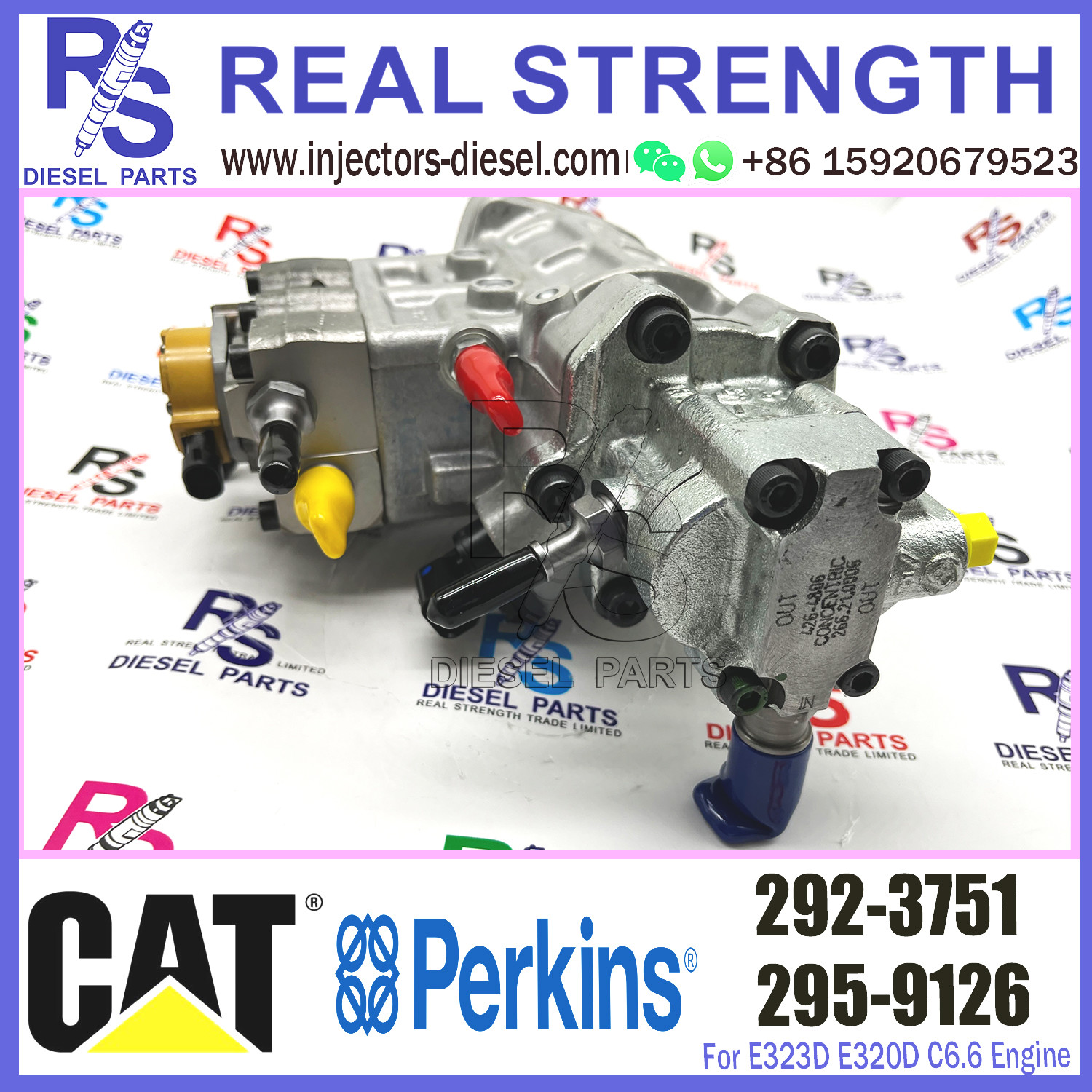 292-3751 Diesel Engine Fuel Pump 2923751 Fuel Transfer Oil Pump For C6.4 C4.4