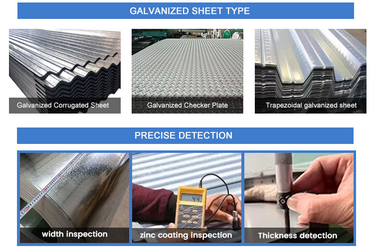Hot Rolled 40-180g DX51D Galvanized Steel Sheet Metal For Construction Bending