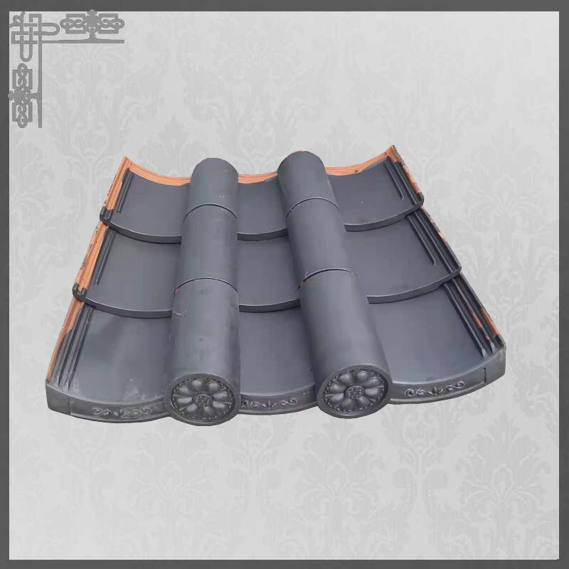 Matt Traditional Clay Roof Tiles 220mm Plain Asian Style Roof Tiles