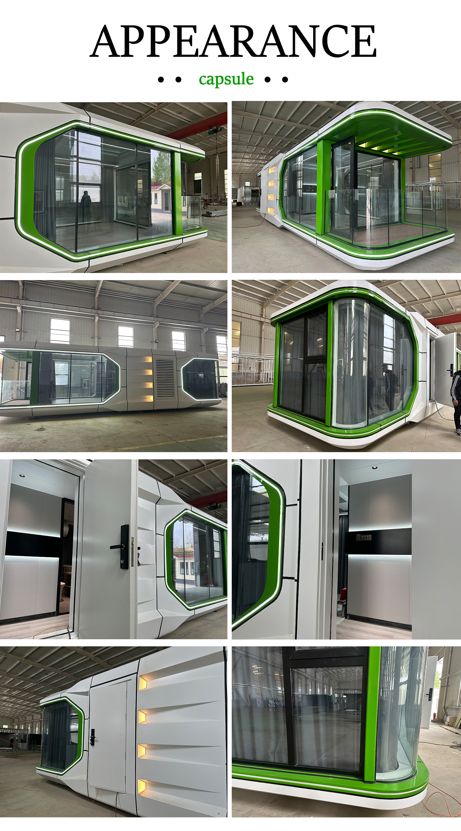 Mobile Container Hotel Prefabricated Capsule House For Touring Online Technical Support