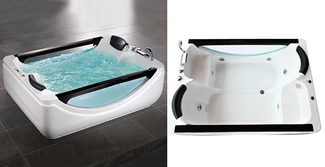 Faucet Combo Bathroom Jacuzzi Tub , Freestanding Air Massage Bathtubs
