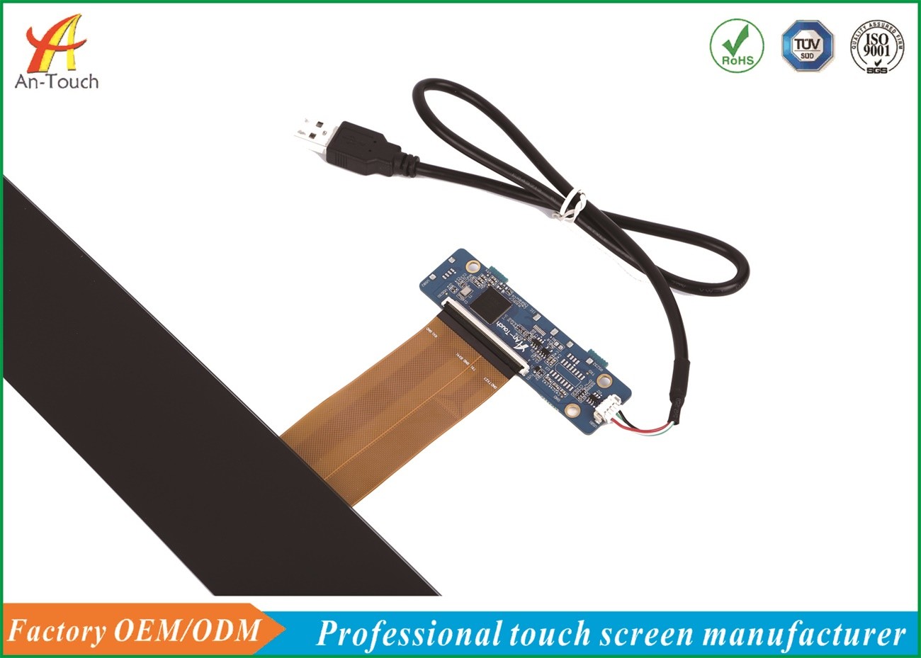 Custom Design Waterproof Touch Panel 15 Inch For LCD Industrial Touch Monitor