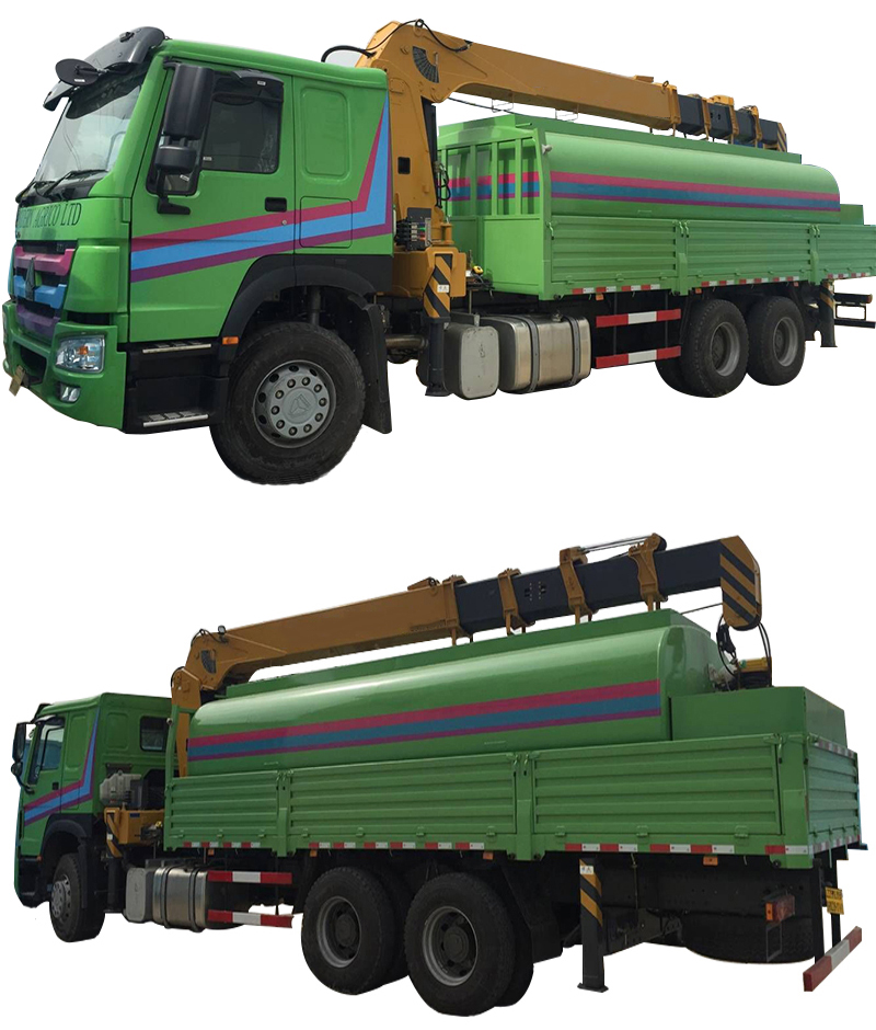 SINOTRUK HIAB 13ton Truck Mounted Crane With High Lifting Height