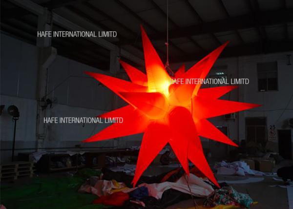 1000w Custom Inflatable Lighting Star Inflatable Lighting Decoration For Party