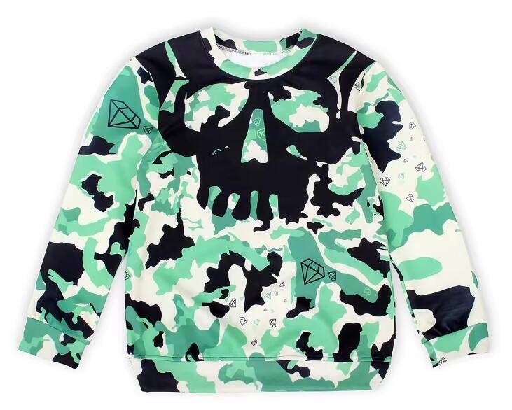 Custom Design All Over Print Youth Sublimation Sweatshirt 100% Polyester Pullover