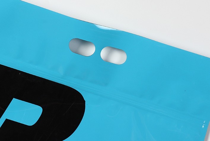 Custom large aluminum foil k pouch packaging mylar foil bags with die-cut handle
