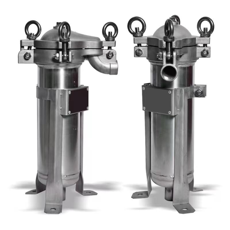 High Flow 304 Stainless Steel Bag Filter Housing for Energy Mining 10-inch 20-inch 62KG