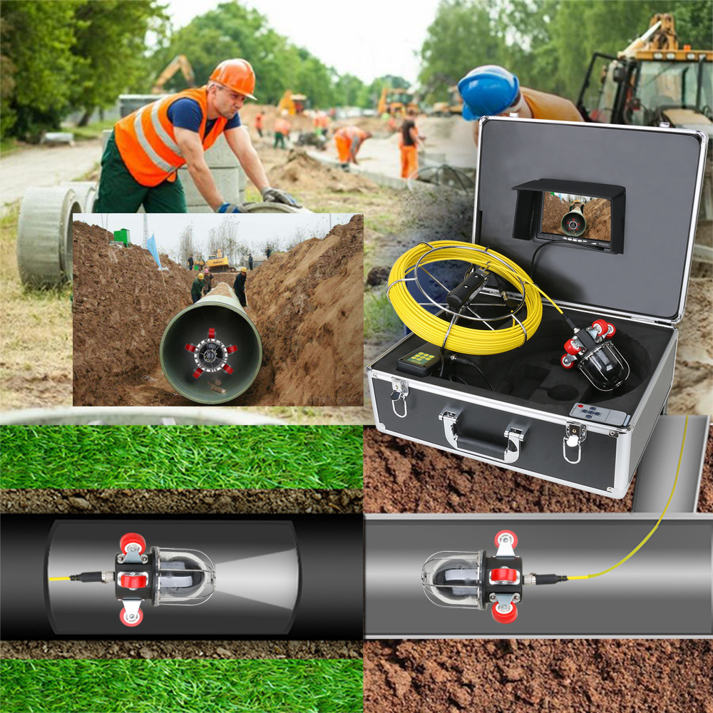Endoscope Sewer Plumbing Pipe Inspection Video Camera DVR Inspection Camera