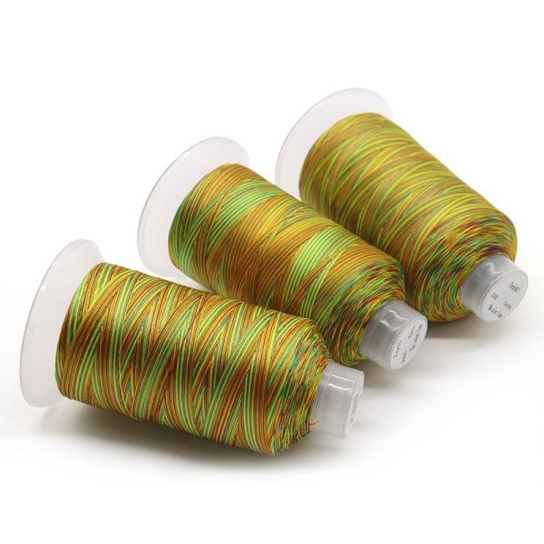 High Tenacity 250g Polyester Bonded Thread 150D/3 Tex45 in Multicolor for