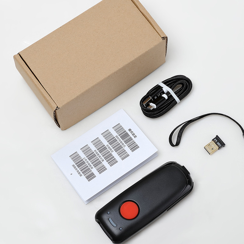 1D 2D Mini Barcode Scanner Portable Bluetooth Bar Code Reader YHD-3600DB
