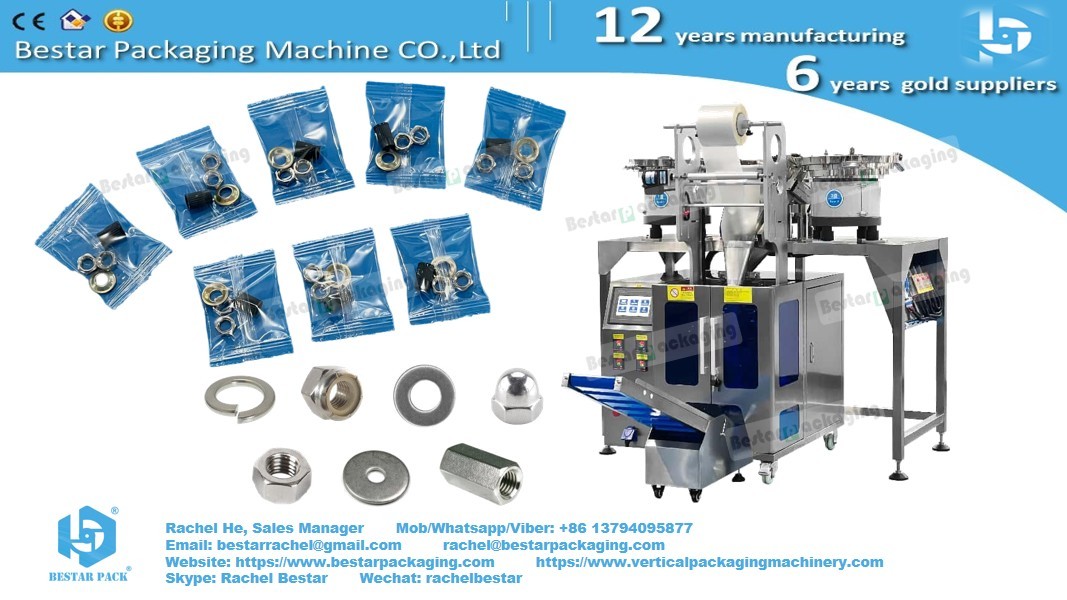Screw bolts washers automatic counting and mixing packaging machine