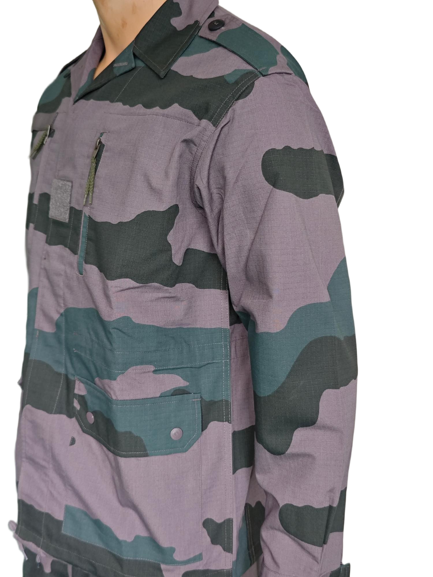 Breathable and Abrasion Resistant French Military Uniform Set in Stealth Purple F1 Combat System for Comfort and Protection