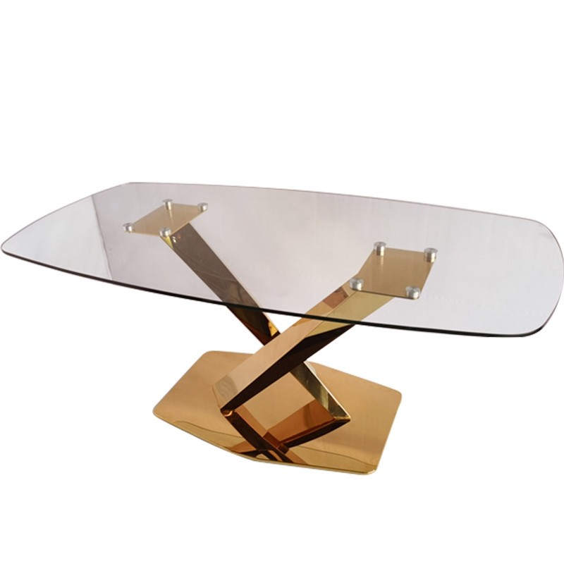 Stainless Steel Frame Modern Marble Dining Room Table Luxury Dinning Table Set