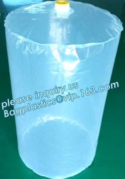Plastic Drum Liners on Roll, Elastic Band Plastic Drum Covers, Round Bottom