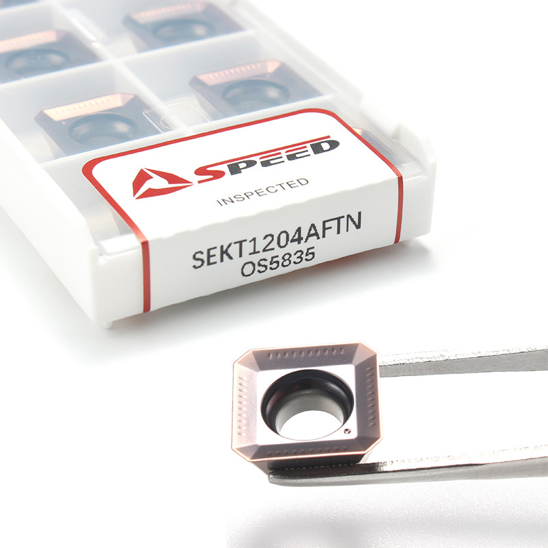 Sharp Tungsten Turning Carbide Milling Insert Steel SEKT1204AFTN OS5835