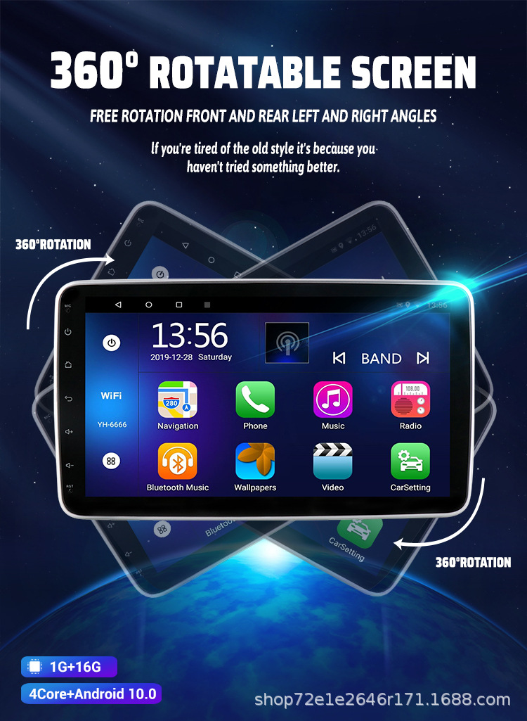 Universal 1 Din Car Radio Android 10inch Touch Screen Car Accessories Autoradio Stereo Car DVD Player Pantalla Para auto