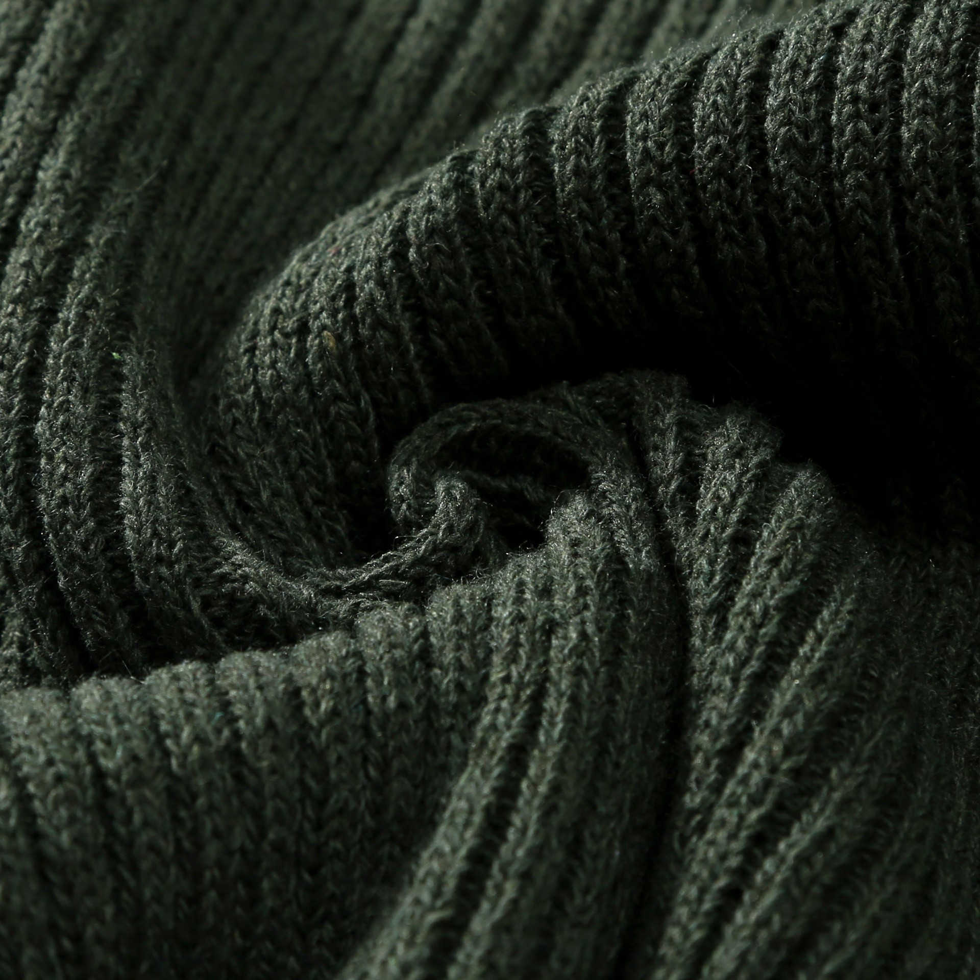 Men Olive Green Knitted Autumn Winter Keep Warm Thickness Combat Sweater Outdoor Tactical Pullover