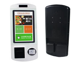 White 21'' Capacitive Touch Screen Bill Kiosk with SDK Function and 80mm Built-In Printer