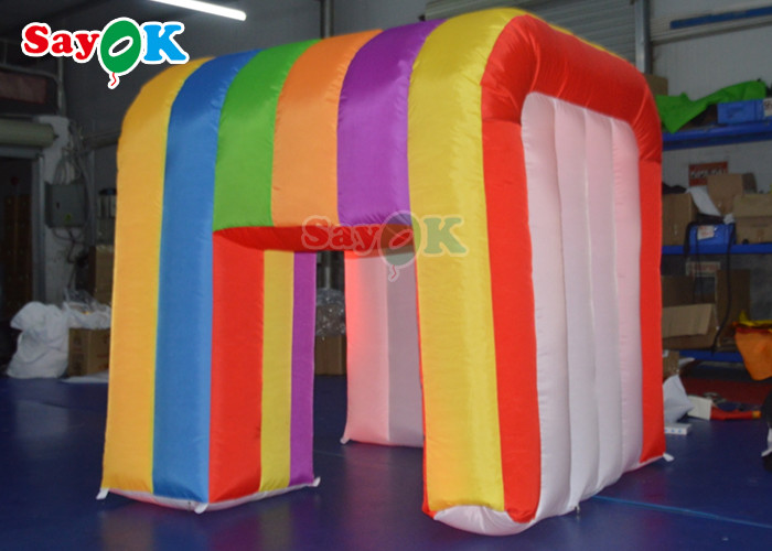 Inflatable Led Light 360 Photo Booth Enclosure Backdrop For Advertising