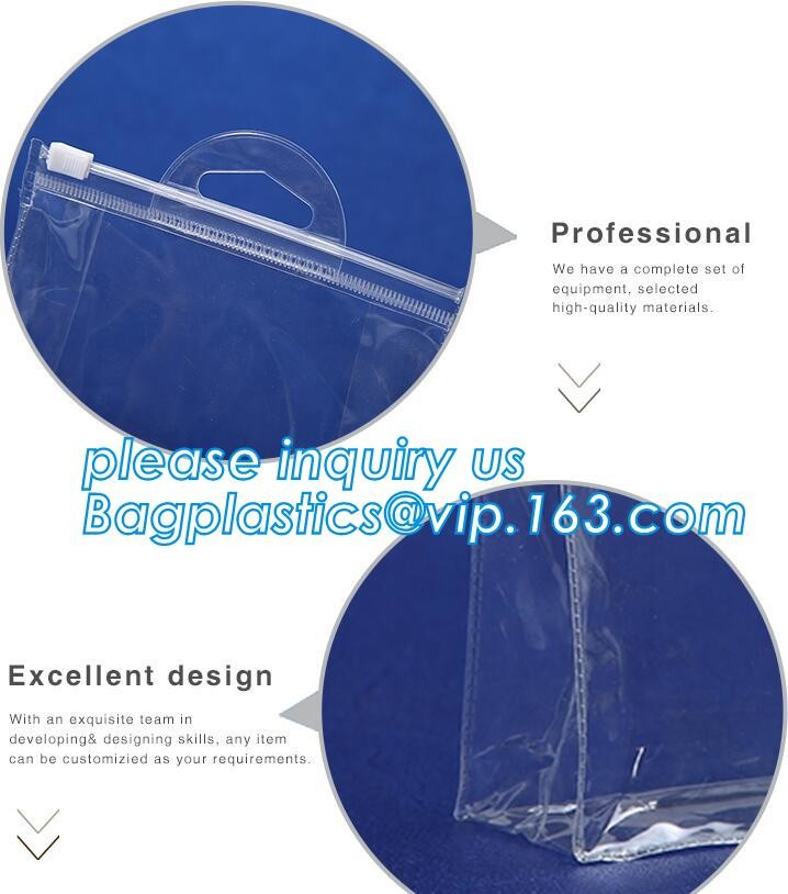 Plastic Bag OEM Custom PVC Loop Handle Image Printed Plastic Shopping Bag,Promotional Clear Waterproof Plastic Cosmetic