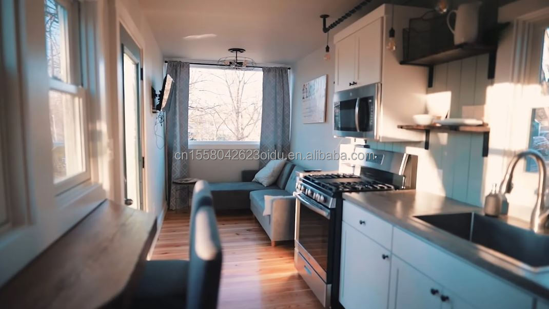 40ft Shipping Container Transformation for a Convenient Family Home Bedroom Living Room Kitchen and Bathroom Included