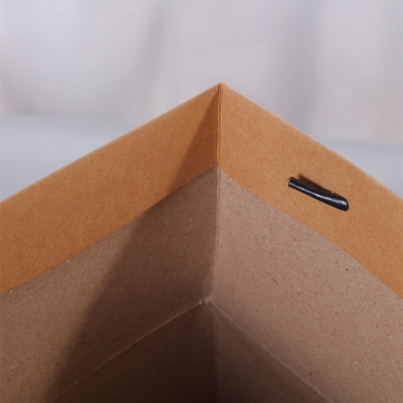 Recyclable Square Brown Kraft Paperboard Boxes Packaging Bags For Flower Arrangements