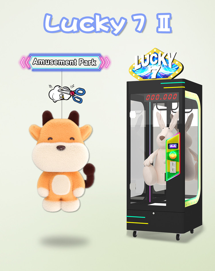 Lucky 7 Cut Prize Machine Big Prize Crane Game Machine Catch doll Gift Game family entertainment center