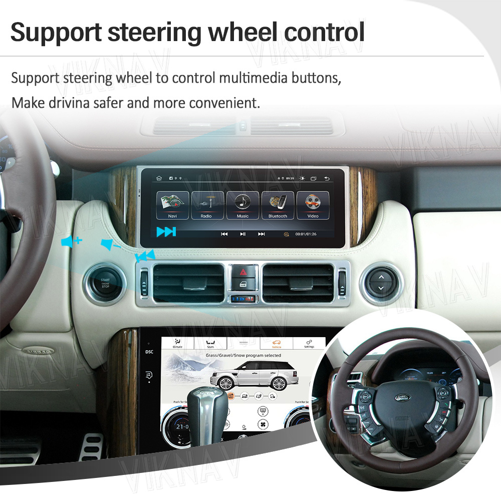 GPS Navigation Wireless Car Radio Android 10 For Range Rover Vouge V8 L322 1998-2012
