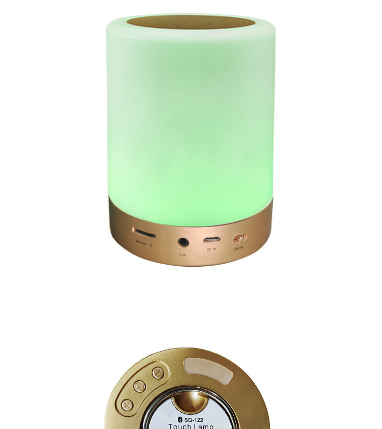 Colorful Lights Azan Clock Touch Lamp Quran Speaker