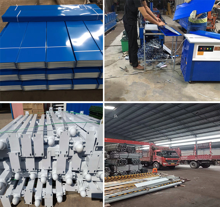 Corrugated Construction Site Steel Hoarding Temporary Fence
