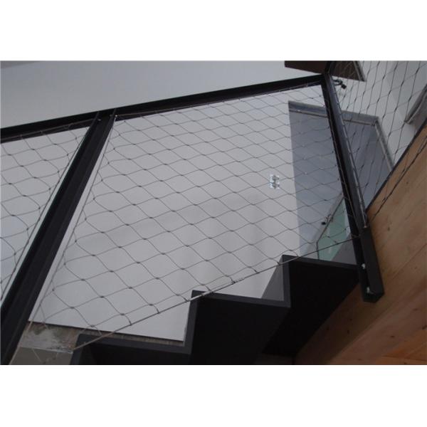 SUS316L Wire Rope Netting 7x7 Protective Knitted Steel Mesh For Balcony