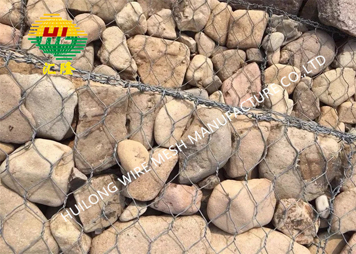 Galvanized Iron Gabion Basket Wire Mesh 1m-2m Width For Landscape Construction