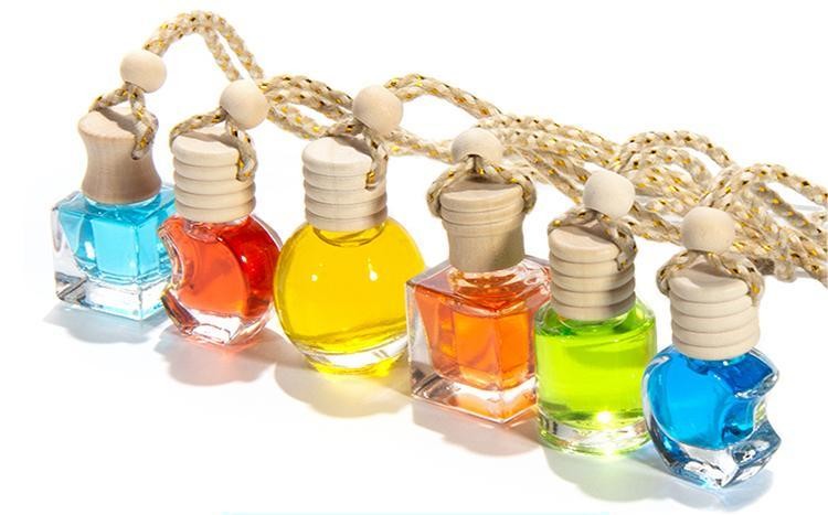 Car Square Glass Diffuser Bottles Containers Custom Label