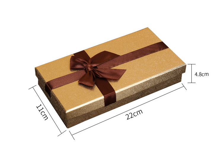 Classic Style Ribbon Paper Sweet Box Gift Packing For Chocolate Candy