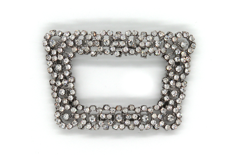 Environmentally Friendly Rhinestone Shoe Clips For Bags / Clothes