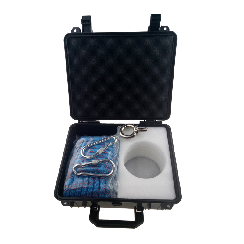 Customized Rectangular Square Pot Magnet with M10 Eyebolt Screw and 330lbs Pull Force
