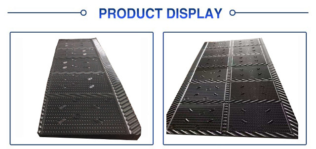 Black Cooling Tower Infill Cooling Tower Package PVC Filler 810mm*3660mm