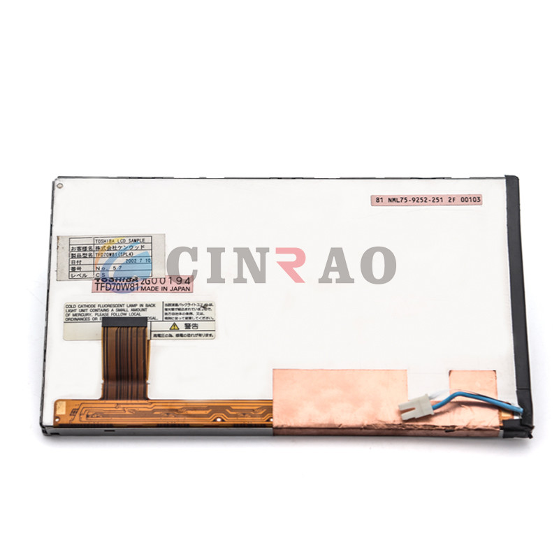 7.0 INCH TFD70W81 TFT Toshiba LCD Panel For Car GPS Auto Spare Parts