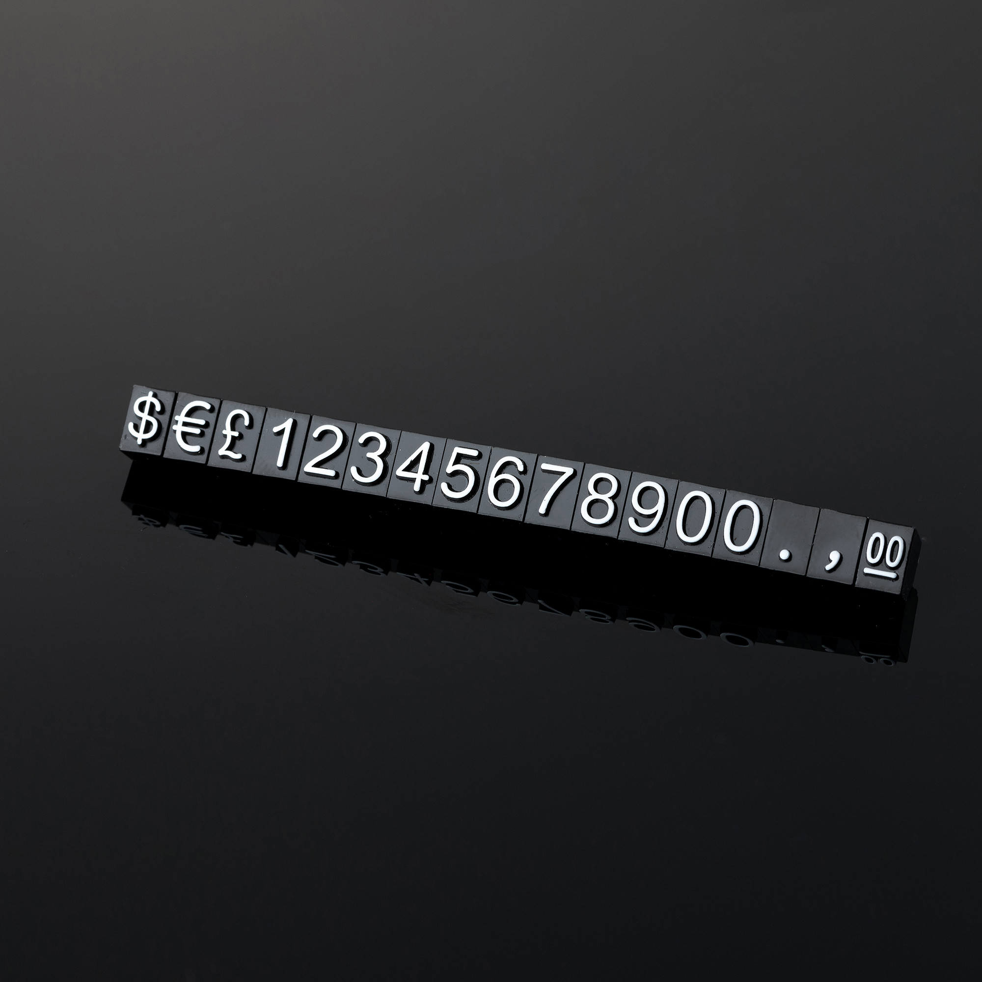 6x4mm Jewellery Display Price Digital Cube For Retail Shop Display Customizable