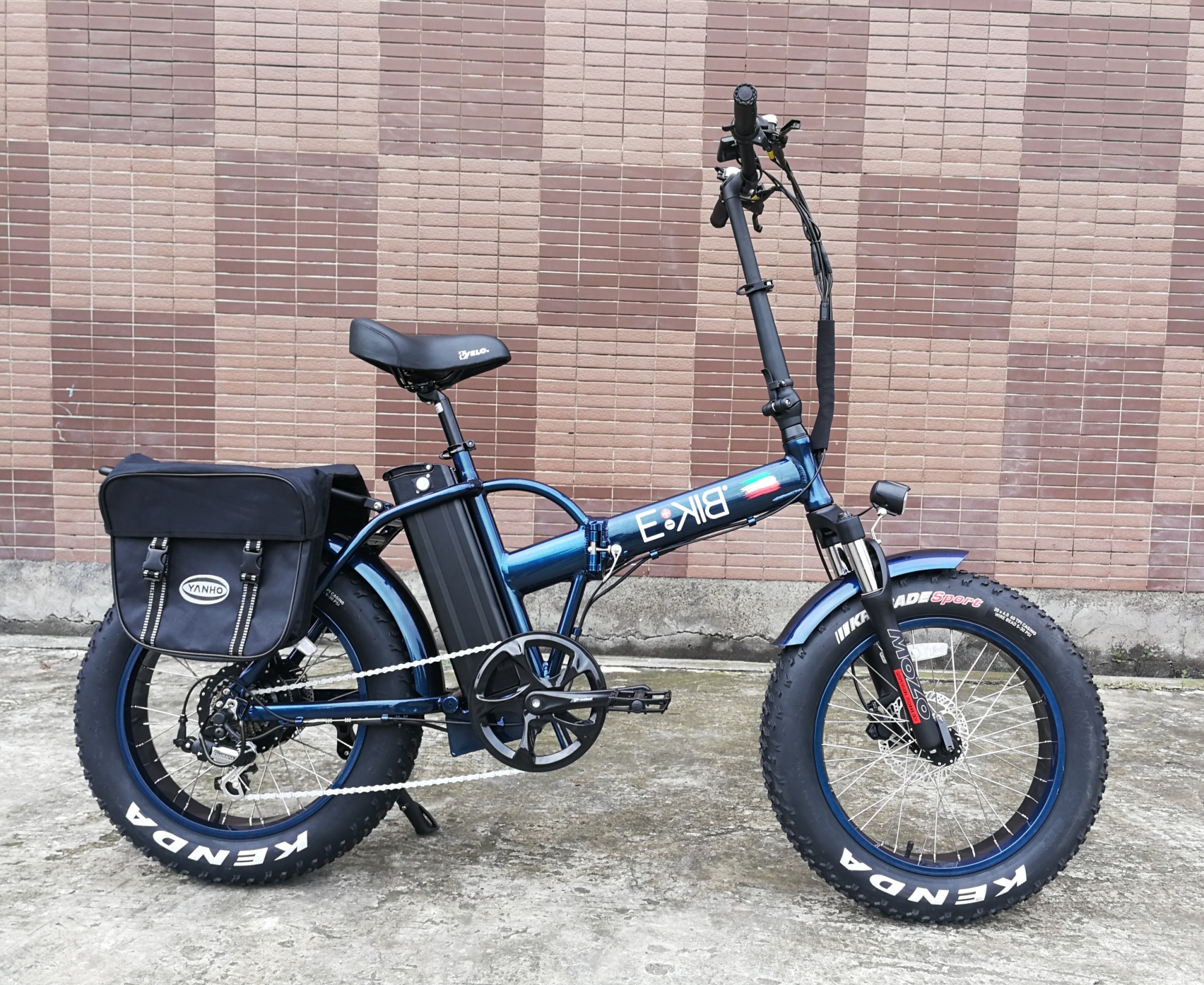 MOZO Suspension Fork 250W Bafang Hub Motor Fat Tyre Folding Electric Bicycle Free Shipping