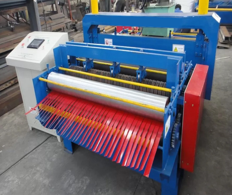 Full Automatic 0.8mm Steel Slitter Machine Metal Plate Cutting Plc Control